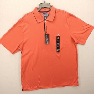 Chaps Golf Men XL Orange Mererized Cotton Polo Shirt Style 62939